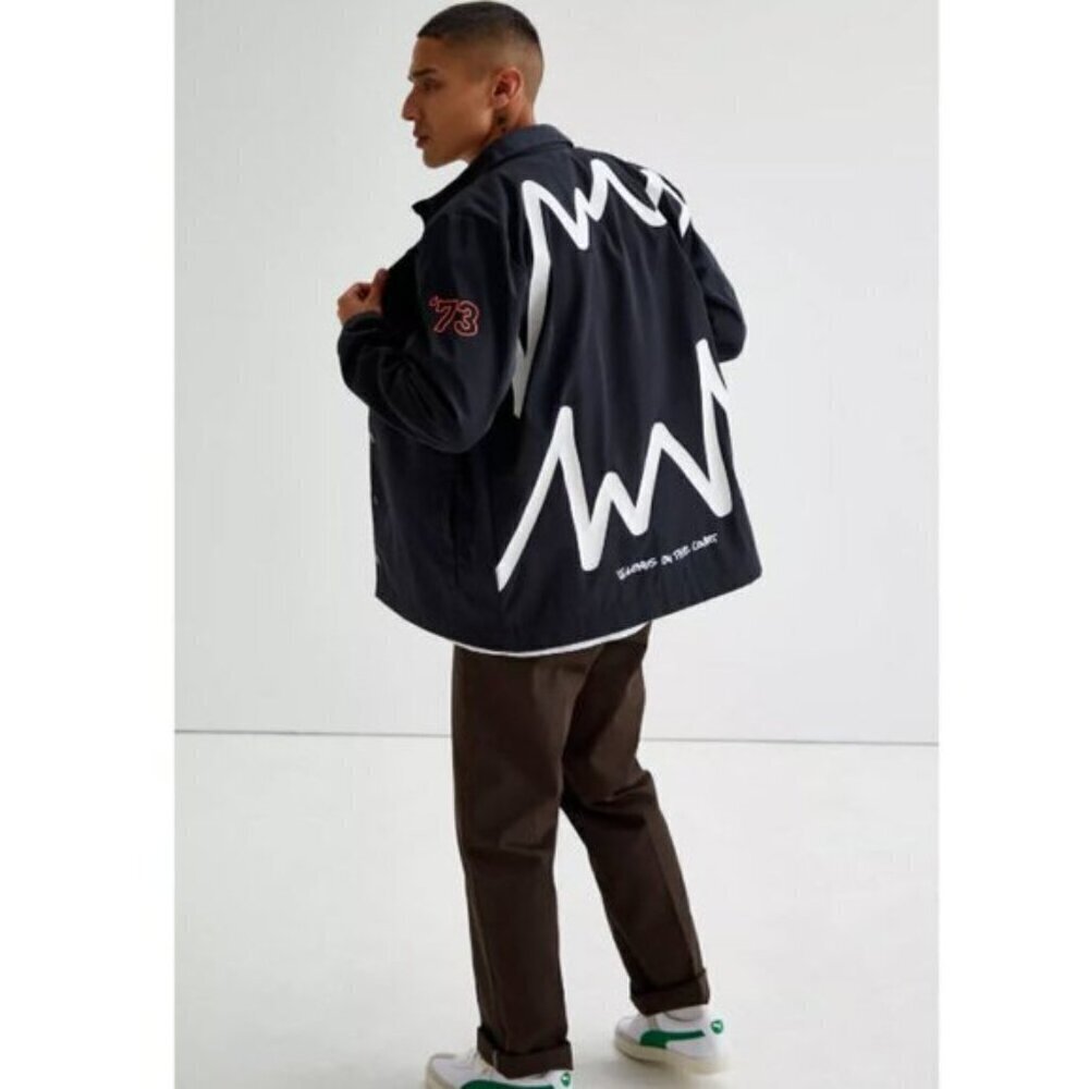 PUMA Black Coaches Jacket Size Medium